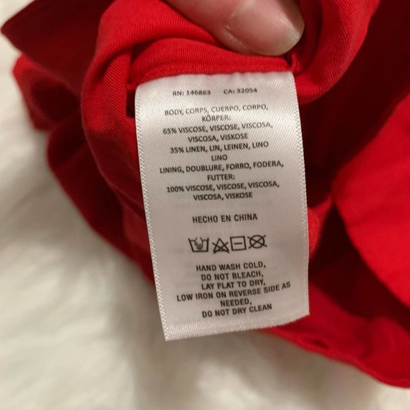 Anthropologie Red Crop Top - Picture 9 of 9